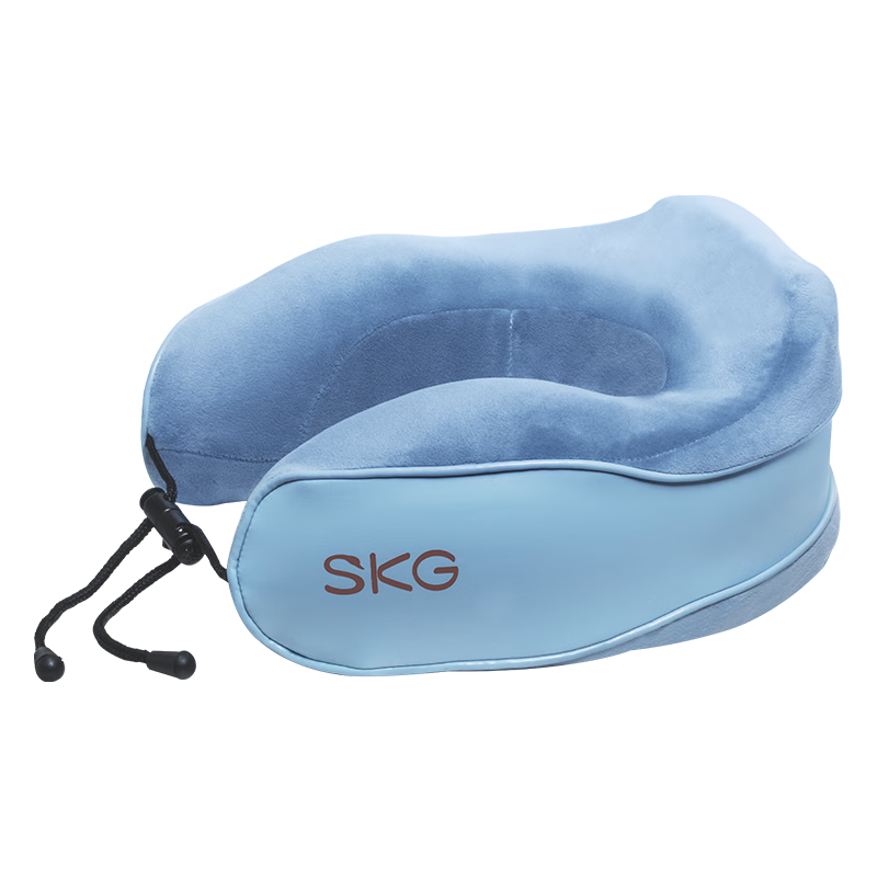 SKG 护颈椎热敷枕颈椎按摩仪U型按摩枕颈托【热敷U型枕】BP3蓝色/1个