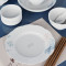 康宁(Corelle Brands)竹露荷风餐具18头釉下彩现代简约碗盘套装 CB-TC004-TG/KZ!
