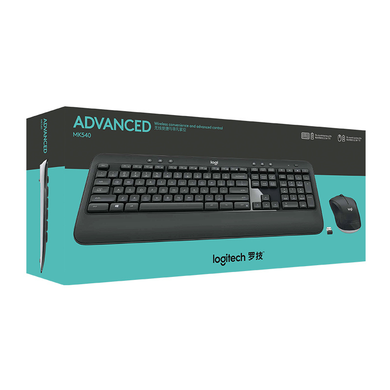 罗技(Logitech)MK540无线键盘鼠标套装 颜色:黑色