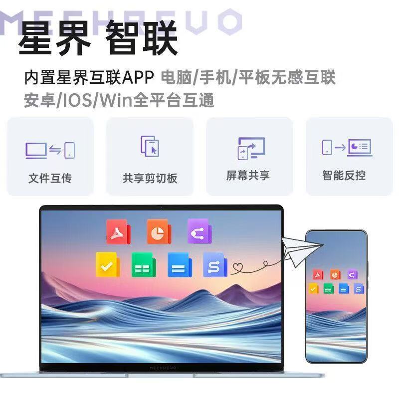 [政府补贴]机械革命(MECHREVO)机械革命 星耀14创意设计笔记本 AI9 H365 2.8K OLED 120Hz 32G+1T 冰晶蓝 商务笔记本电脑高清大图