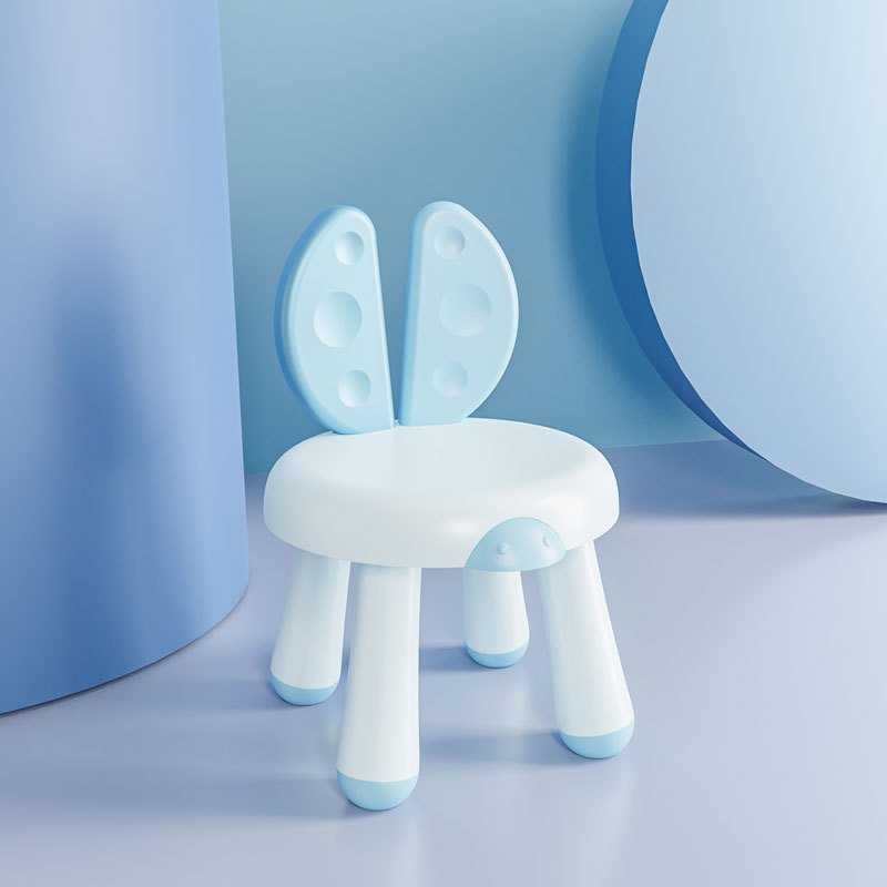 儿童凳子靠背椅塑料加厚宝宝卡通小板凳可爱防滑家用座椅儿童椅子