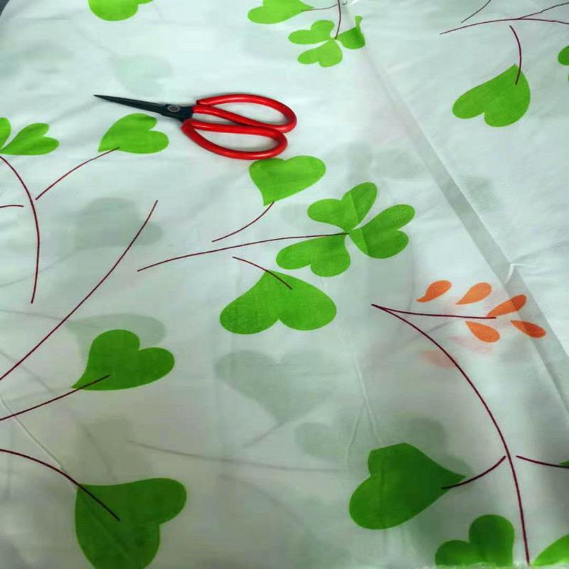 [居家防尘布料遮尘遮灰][吊顶布料贴墙被胆被芯布料花布料布] 花瓣绿 1米宽*2.4米高一块布料