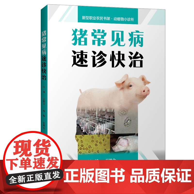 [店]猪常见病速诊快治 新型职业农民书架·动植物小诊所 新手养猪猪瘟 猪病防治技术教程 兽医科学养猪技术大全 猪养殖高清大图