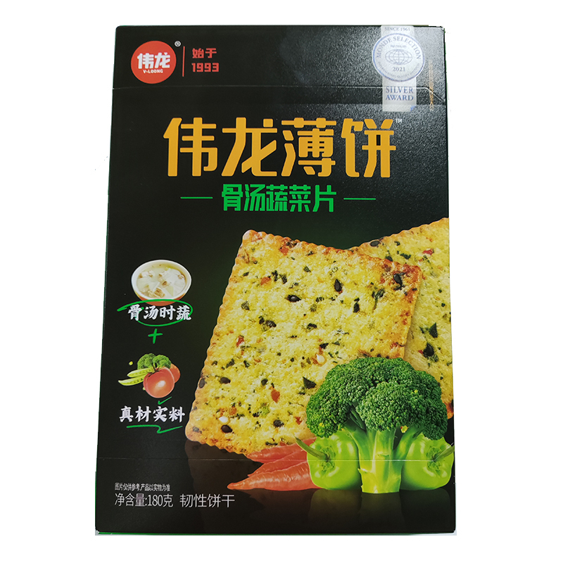 伟龙骨汤蔬菜片饼干180g
