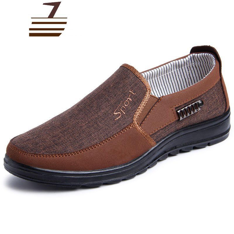 尗卡老头鞋男士中老年鞋男老人爷爷鞋子软底防滑爸爸休闲鞋