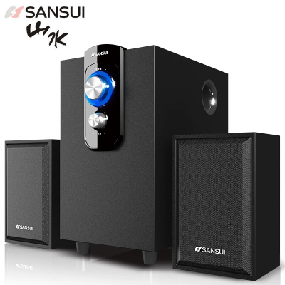 Sansui/山水 GS-6000(11D)蓝牙笔记台式电脑音箱木质低音炮音响 蓝牙版