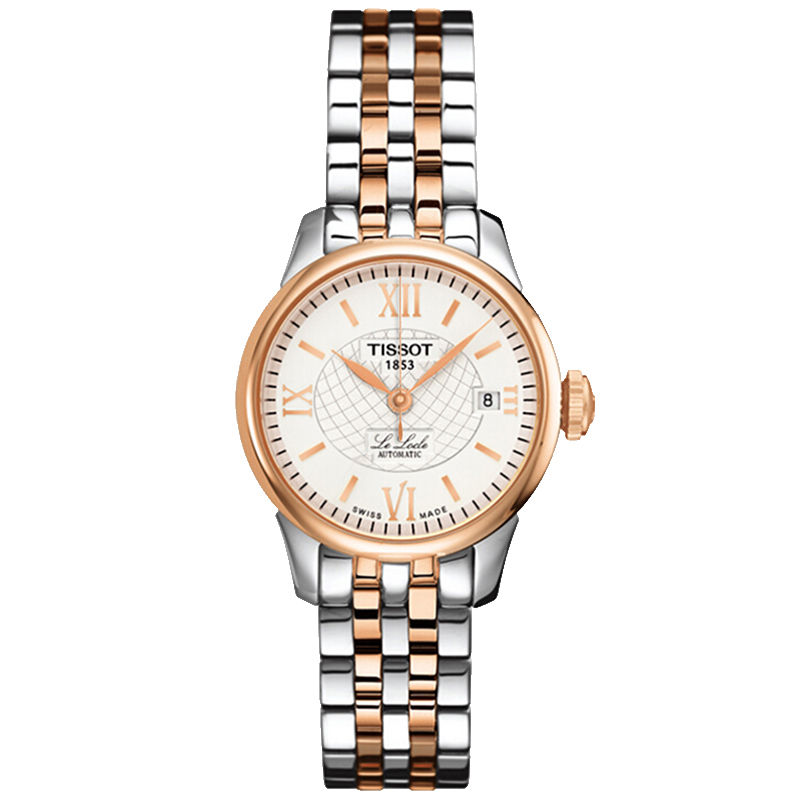 tissot天梭手表机械表女力洛克系列经典腕表女士手表机械钢带表经典