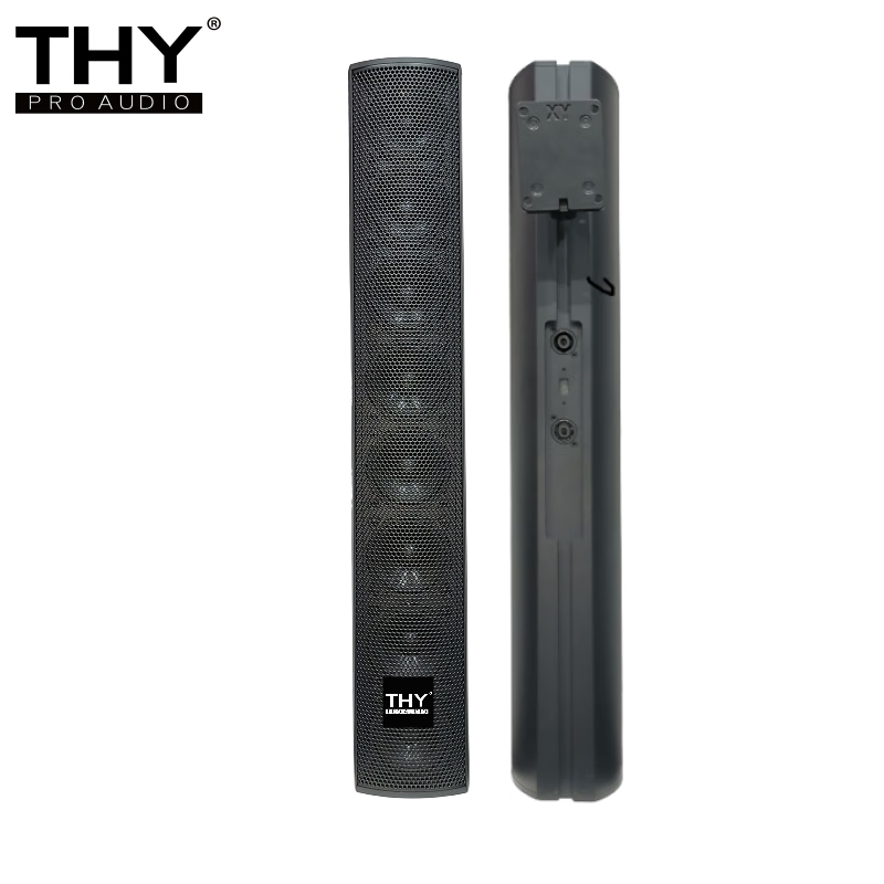 THY PRO AUDIO 会议音柱/全频线声源 防水铝质音柱 4*3"全频 L-308 只 200W黑色L-308只8x3”-0.75音圈