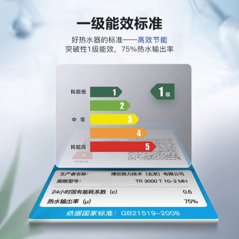 博世(BOSCH)一级能效小厨宝 5升迷你电热水器速热恒温 小尺寸德国多重防护TR 3000T 5-2MH11 白色