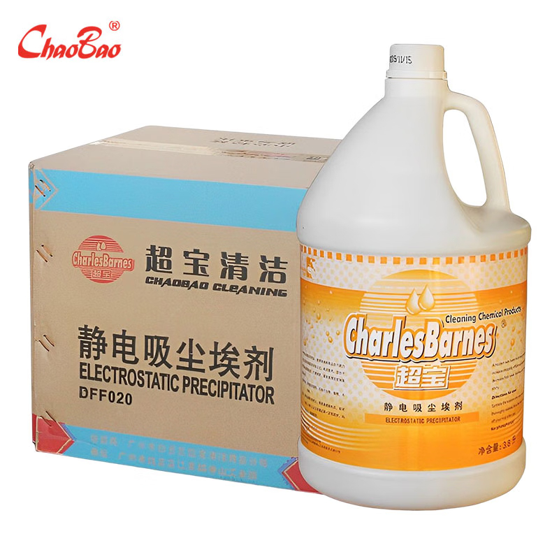 超宝(CHAOBAO)静电吸尘埃剂 3.8L*4桶 商用拖把尘推油除尘剂 酒店地拖油DFF020 箱装