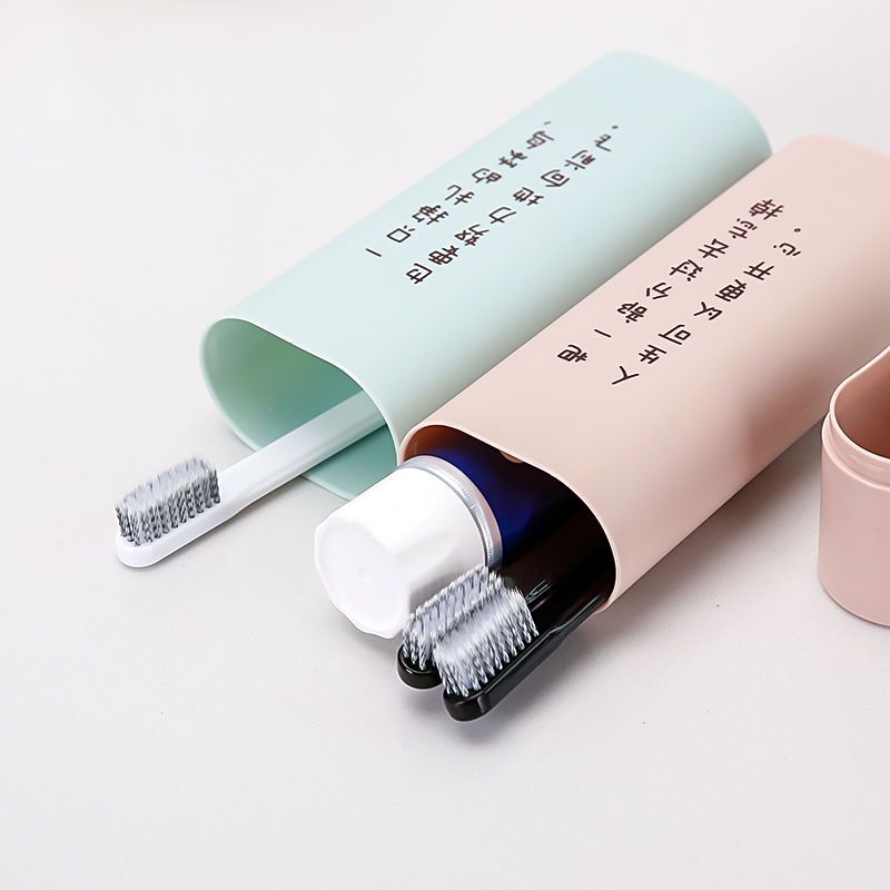 [大容量]个性大号牙刷盒出差旅行牙膏牙刷收纳盒清新刷牙杯牙缸 北欧粉