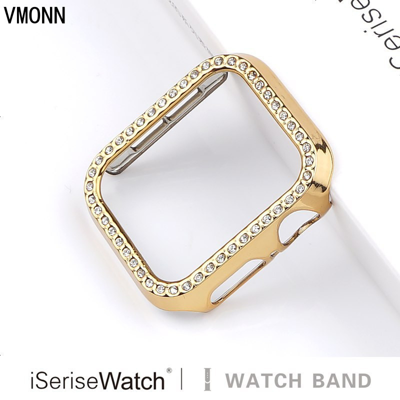 VMONNiserisewatch适用applewatch透明iwatch保护壳苹果手表表壳带钻防摔1/2/3/4/
