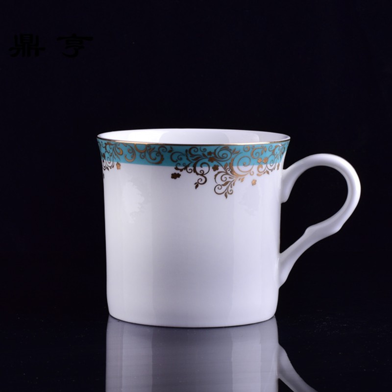 鼎亨陶瓷杯子大容量时尚马克杯咖啡牛奶杯创意茶杯情侣水杯