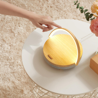 几光(EZVALO)LYYD01 音响LED手机无线充电蓝牙音箱卧室创意小夜灯浅木纹色