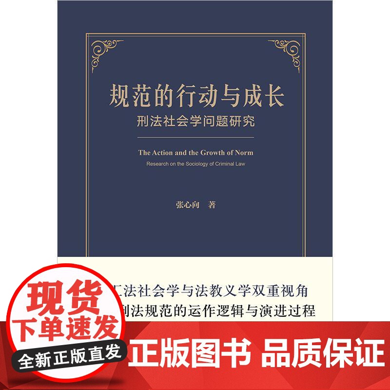 规范的行动与成长:刑法社会学问题研究 张心向 兼顾法社会学与法教义学两套话语体系和思维体系 法律解释方法法律适用方法高清大图