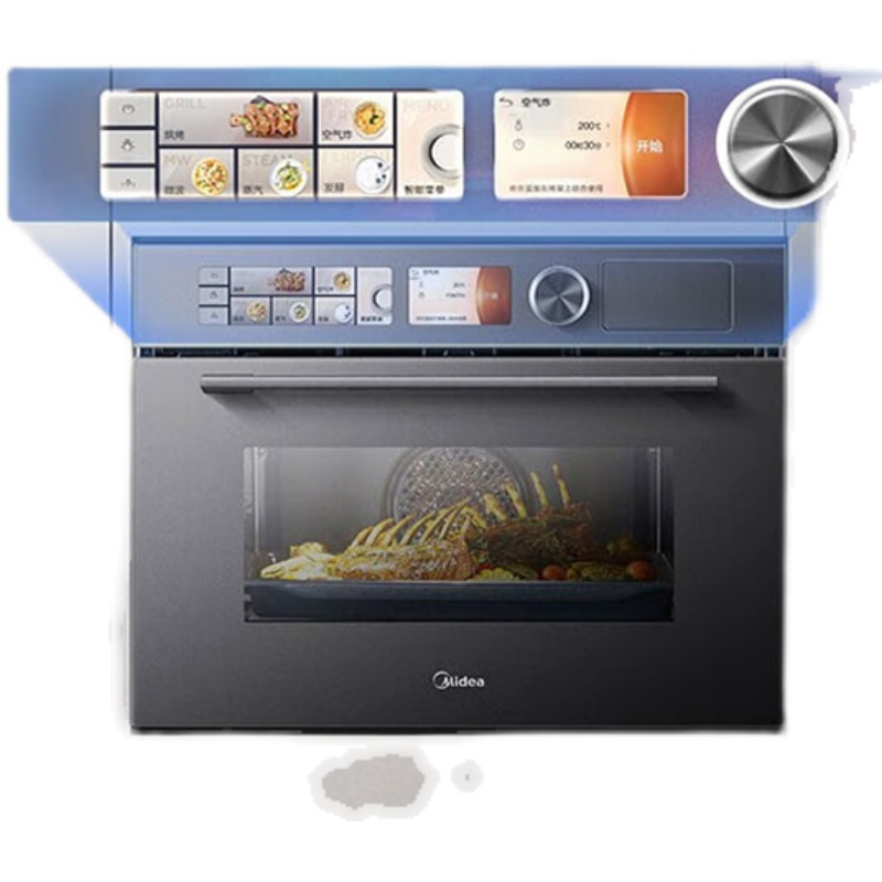 50l大容量双彩屏家用微波炉搪瓷内胆健康脱脂 微蒸烤炸一