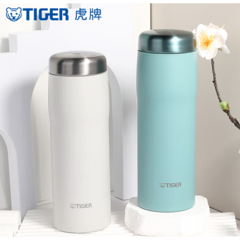 虎牌(TIGER)虎牌保温杯 车载大容量茶杯 MJF-A048 鸭蛋青 480ml