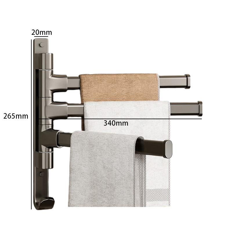豫汉迎毛巾架多杆 三杆毛巾架340*20*265mm个