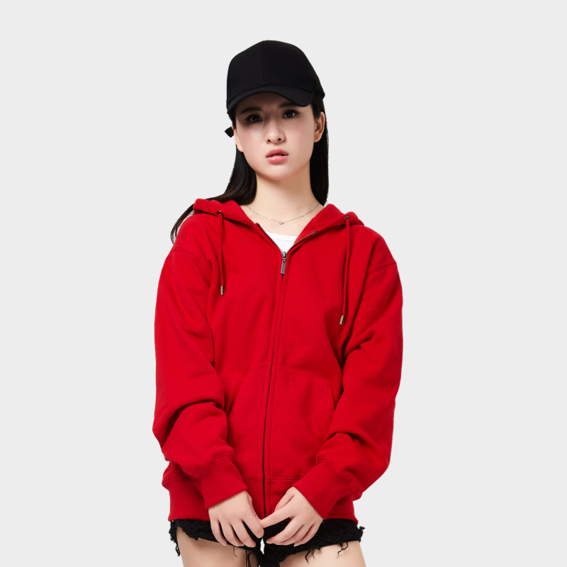 T社 卫衣定制印字logo外套工作班服定做diy同学聚会衣服棒球工装长袖 TY拉链