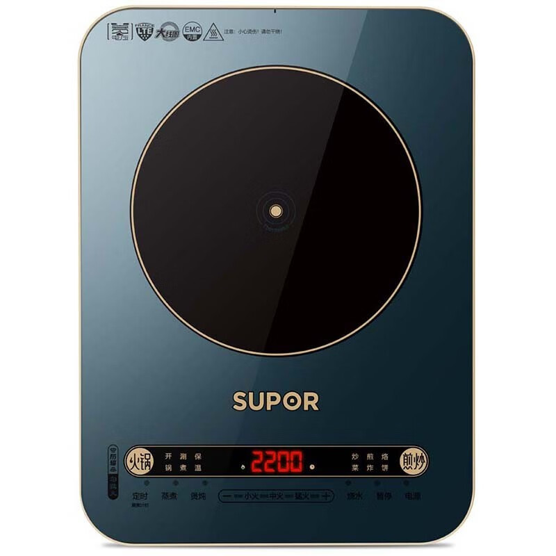 苏泊尔(SUPOR)炫彩面板四角C型圆弧防磕电磁炉C22-IH99