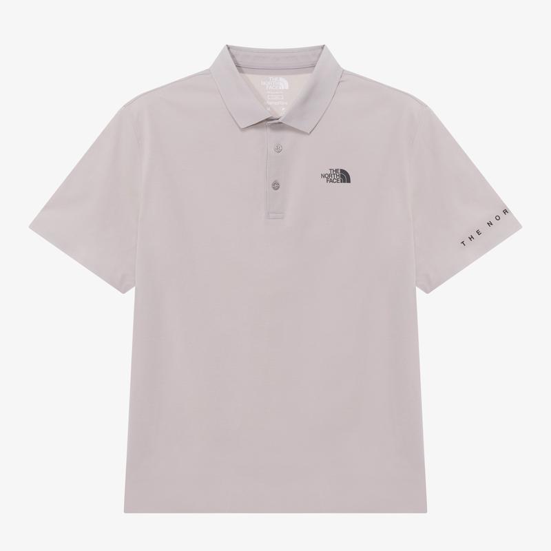 北面(The North Face)中性短袖polo衫户外休闲百搭简约风格透气舒适夏季衣 115XXXL WHITE_SAND