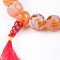 梦克拉Mkela 磨砂橙红色玛瑙手链把件 红玛瑙 盛典 摆件 玛瑙
