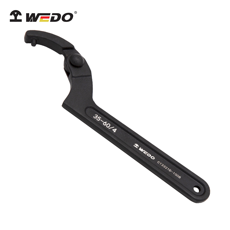 WEDO维度40铬钢工具柱销式可调勾扳手可调节月牙扳手CT3321D高清大图