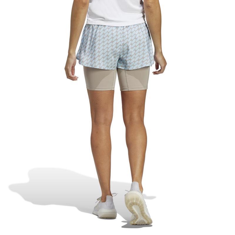 Adidas/阿迪达斯女款高尔夫运动裤型紧身内衬两穿短裤速干防潮再