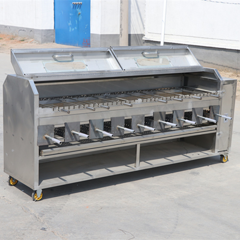 商用全自动旋转烤全羊炉子架子无烟烤羊腿羊排猪鸡兔子烧烤箱燃气时光