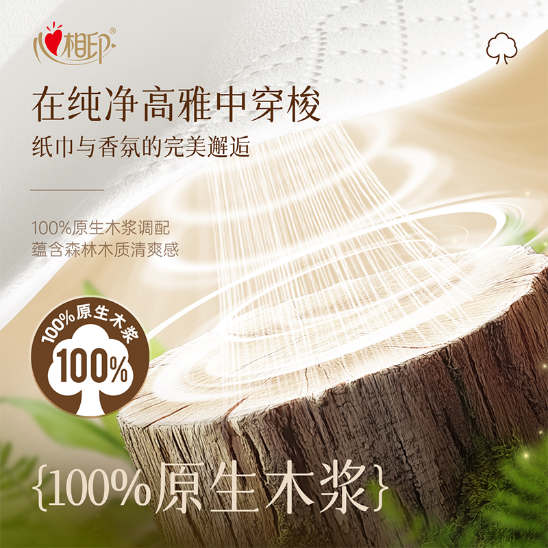 心相印手帕纸 品诺 4层8片*72包 加厚 便携纸巾 黑色密码香(整箱销售)高清大图