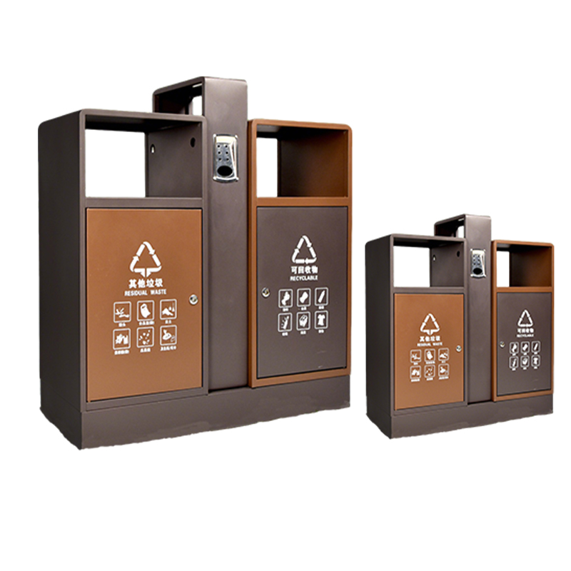 卫未来 户外垃圾桶 钛金桶88*38*98cm 个高清大图