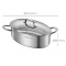 苏泊尔蒸锅304不锈钢多用蒸鱼锅6.3L加深大容量可视锅盖EZ37AZS01