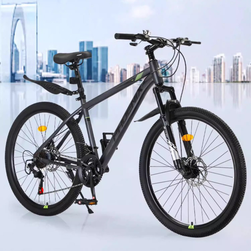 凤凰(PHOENIX) 21速26寸辐条轮山地自行车-霸道 灰绿高清大图