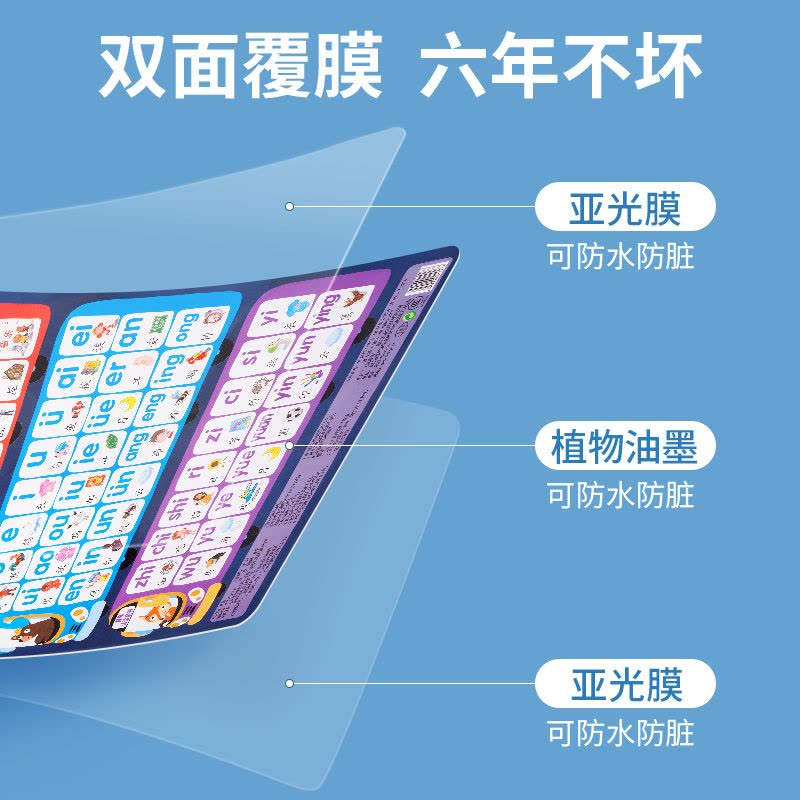 有声挂图汉语拼音字母表墙贴拼读训练学习神器一年级韵母幼小衔接图片