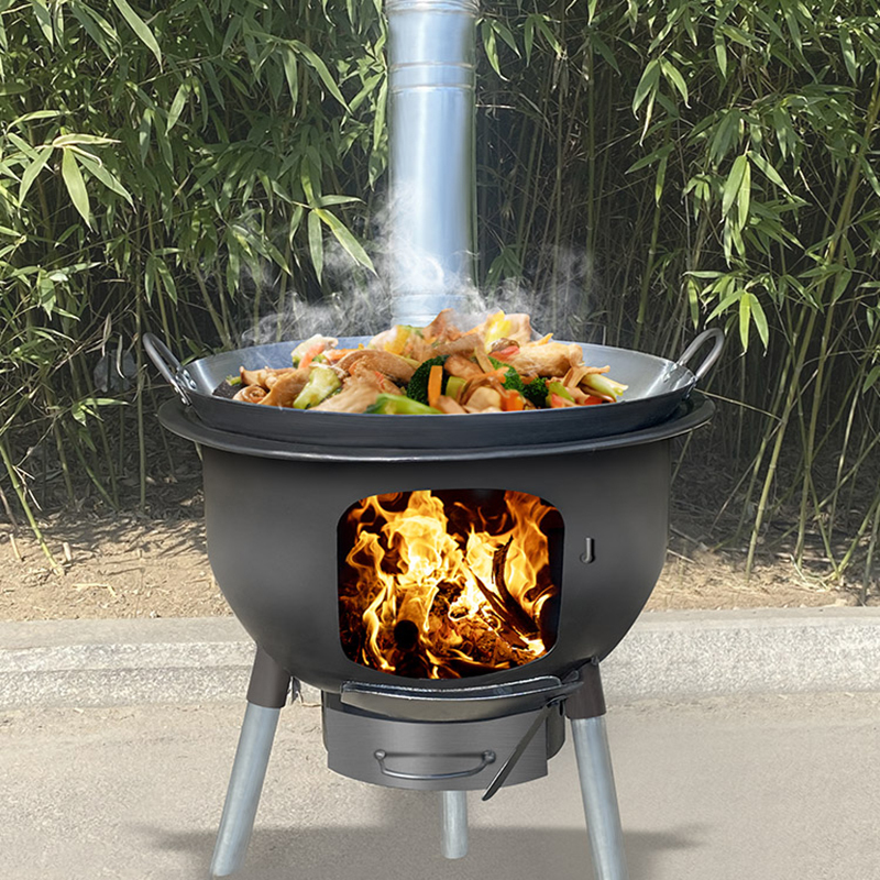 闪电客农村柴火灶烧木柴家用户外炉具移动柴火炉子地锅灶台室外炉灶