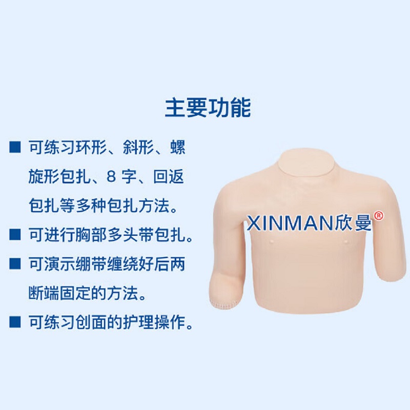 欣曼科教 高级高位包扎模型 上肢包扎操作训练模型XM-BZ02高清大图
