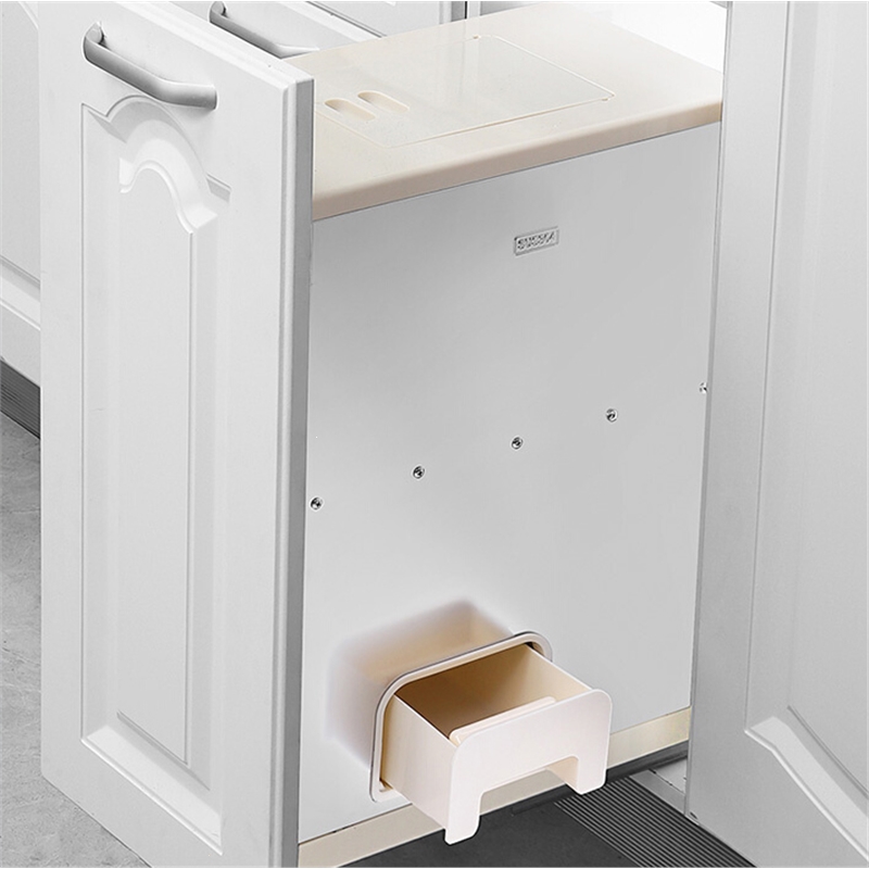 闪电客米箱拉篮嵌入式橱柜厨房米桶米柜米缸家用304不锈钢抽拉式参数