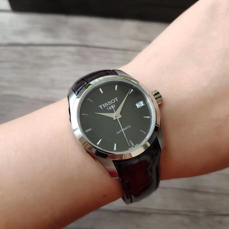 天梭(tissot)女石英表女手表库图系列女士手表防水腕表优雅简约女表