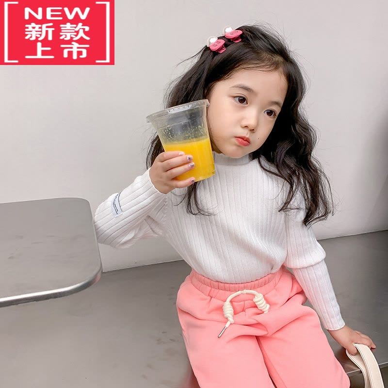 可莉允女童针织毛衣儿童冬装2022新款宝宝针织衫保暖套头上衣洋气打底衫图片