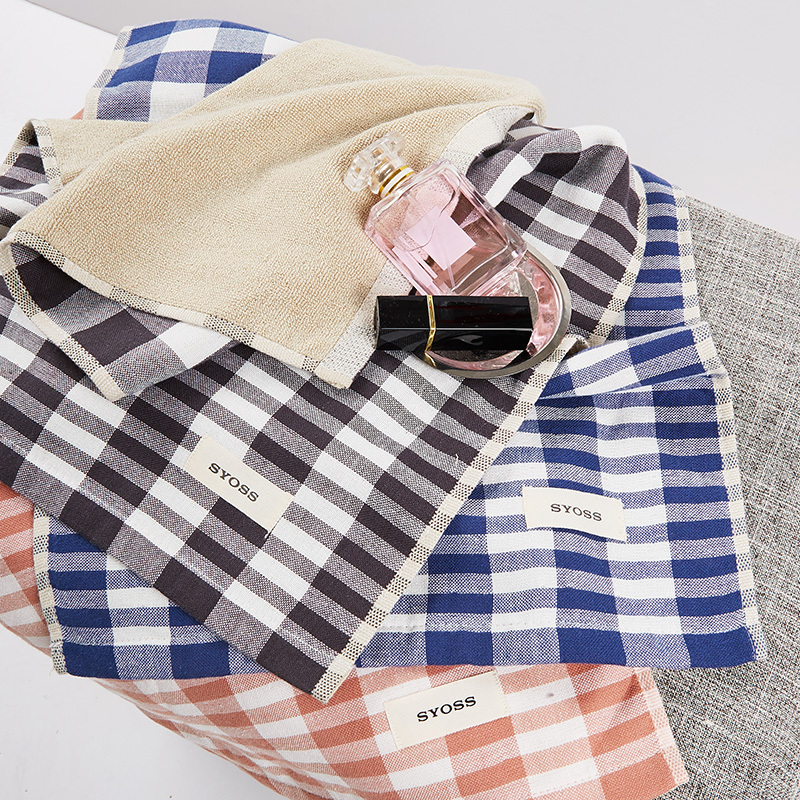 丝蕴syoss梦江南纯棉方巾毛巾浴巾三件套礼盒柔软吸水商务礼品员工