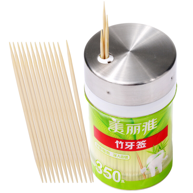 罐装竹牙签 350支装*2罐