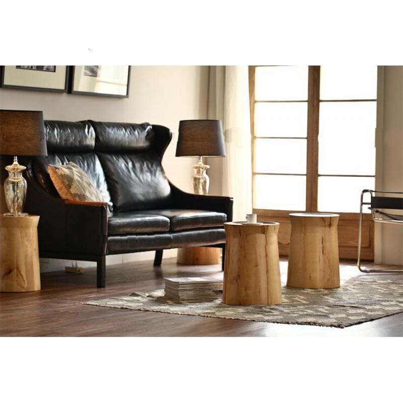 北欧沙发边几原木小边几木桩边几创意小边桌简约边几移动边几_262高清大图