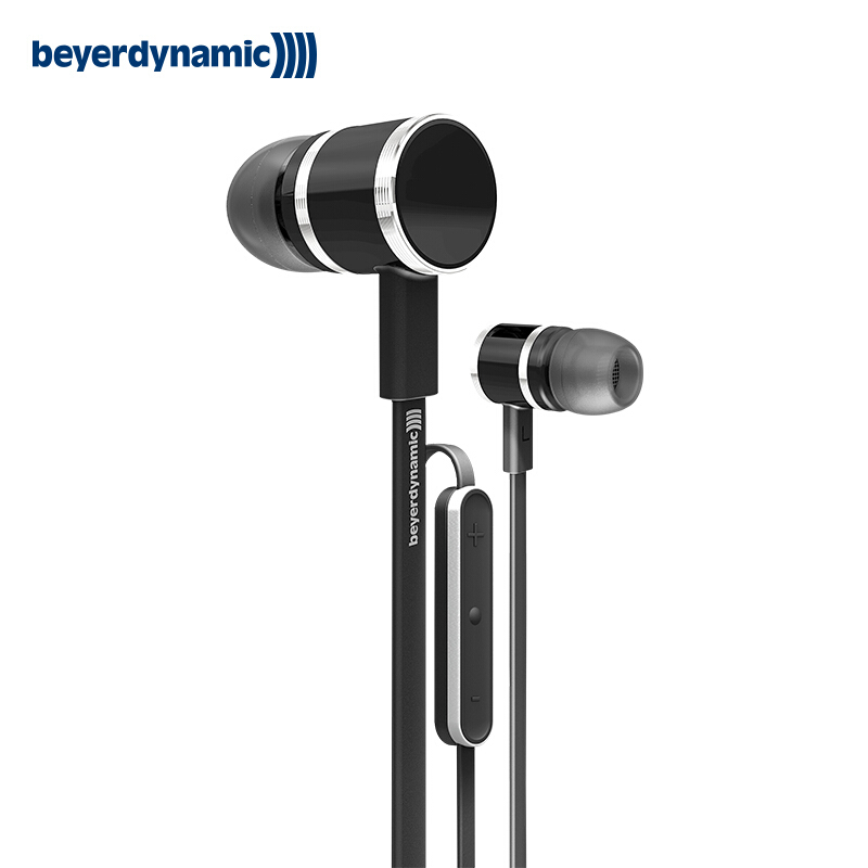 拜亚动力(beyerdynamic) iDX160iE 入耳式带线控附苹果认证麦克风耳机 经典黑