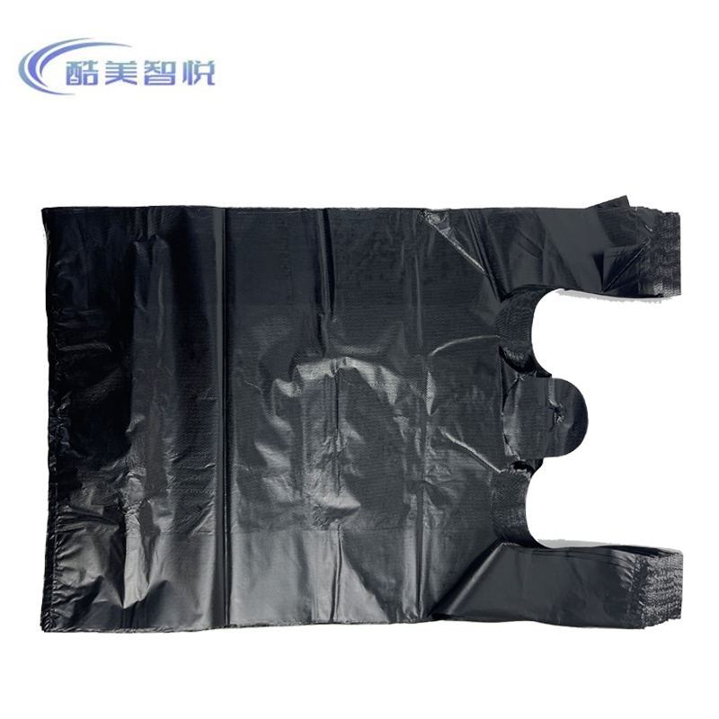酷美智悦 黑色手提式超厚背心垃圾袋50个/包32*52cm KM-LJD01 包高清大图
