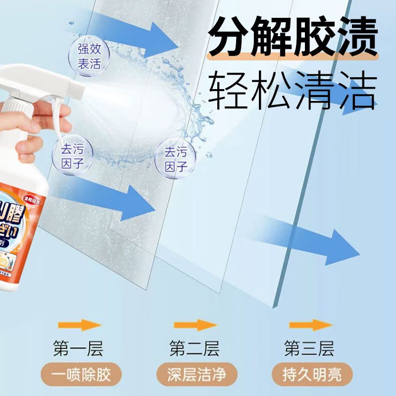 CARMIFOD 不干胶去除剂500ml*3瓶多功能清除胶剂家用万能强力去胶神器清除剂解胶剂汽车玻璃去双面胶不干胶图片