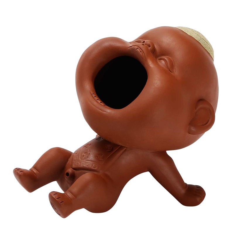 常生源 茶宠 可养紫砂茶艺摆件 开心茶宠