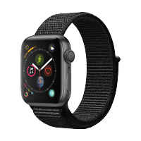 苹果(Apple) Watch Series 4 苹果智能手表（GPS+蜂窝网络款 40毫米深空灰色铝金属表壳 搭配黑色回环式运动表带）
