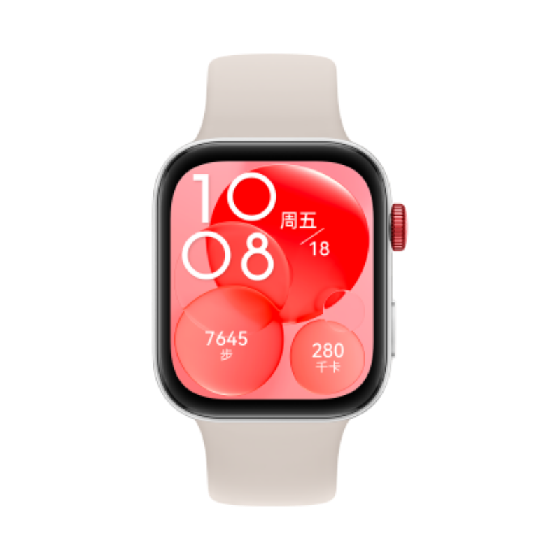 华为(HUAWEI) WATCH FIT 3真皮表带 珍珠白