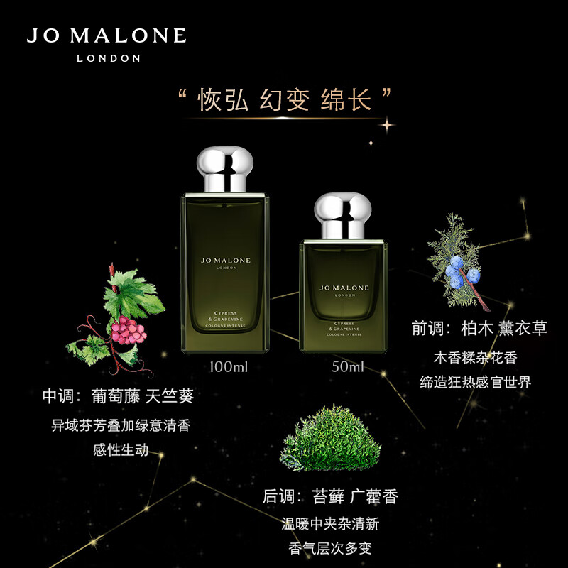 祖玛珑(JO MALONG) 香水馥郁系列(柏木与葡萄藤香型)100ml高清大图