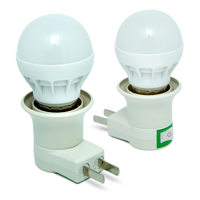 小夜灯座1个插座小夜灯led卧室起夜床头带开关宿舍读书家用婴儿喂奶插